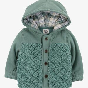 12 mo - Green Sherpa Jacket and pants